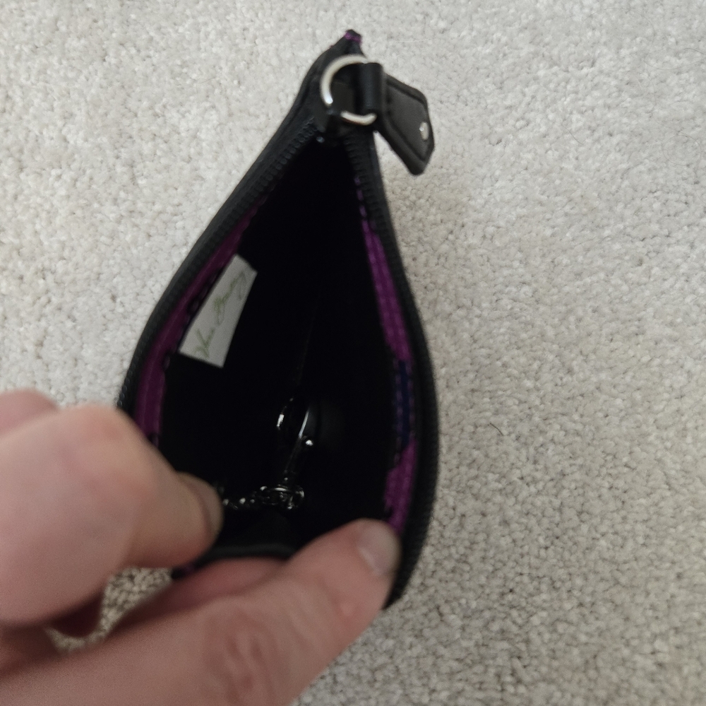 NEW Vera Bradley Lilac Leopard Coin Purse and Card Holder 2021 Retired Pattern - Picture 7 of 8